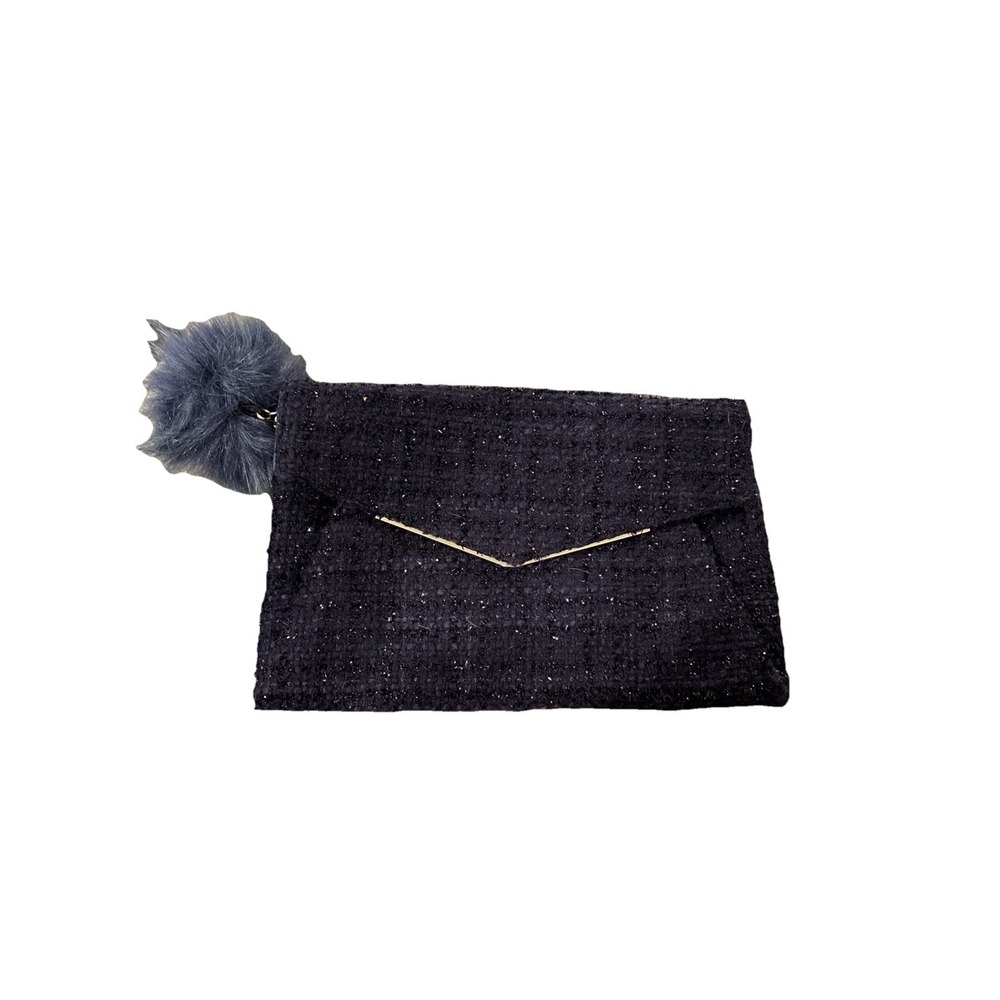 Purple Black Tweed Clutch/purse Option fall colors